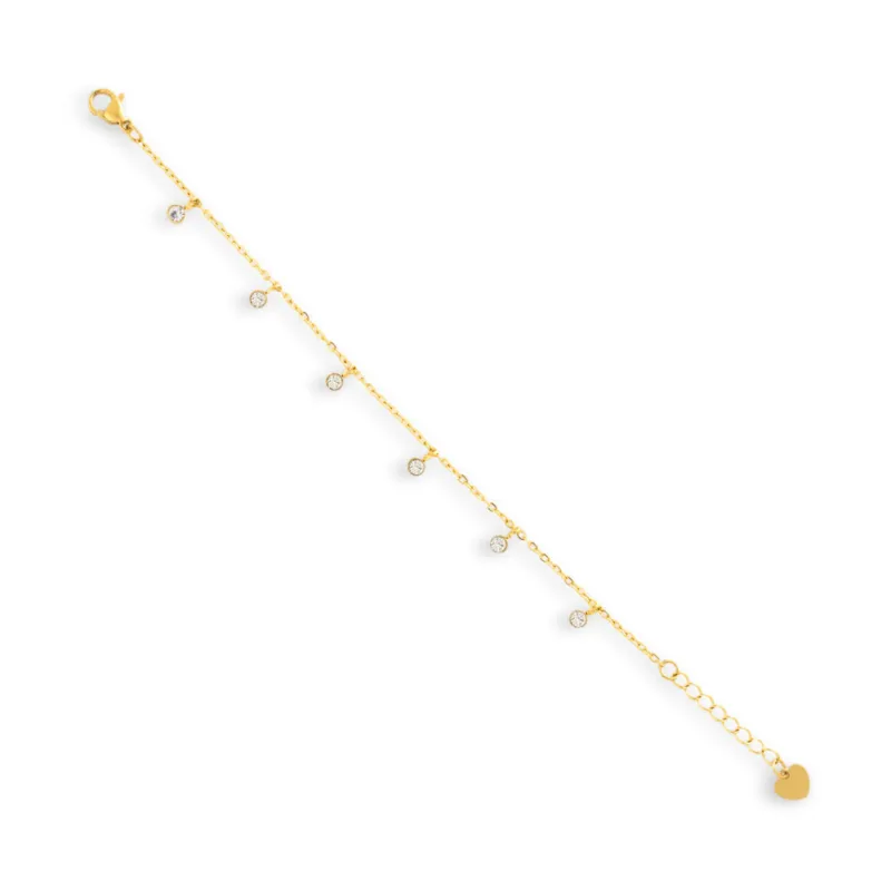 Dainty Crystal Drop Bracelet sold by Evry Jewels