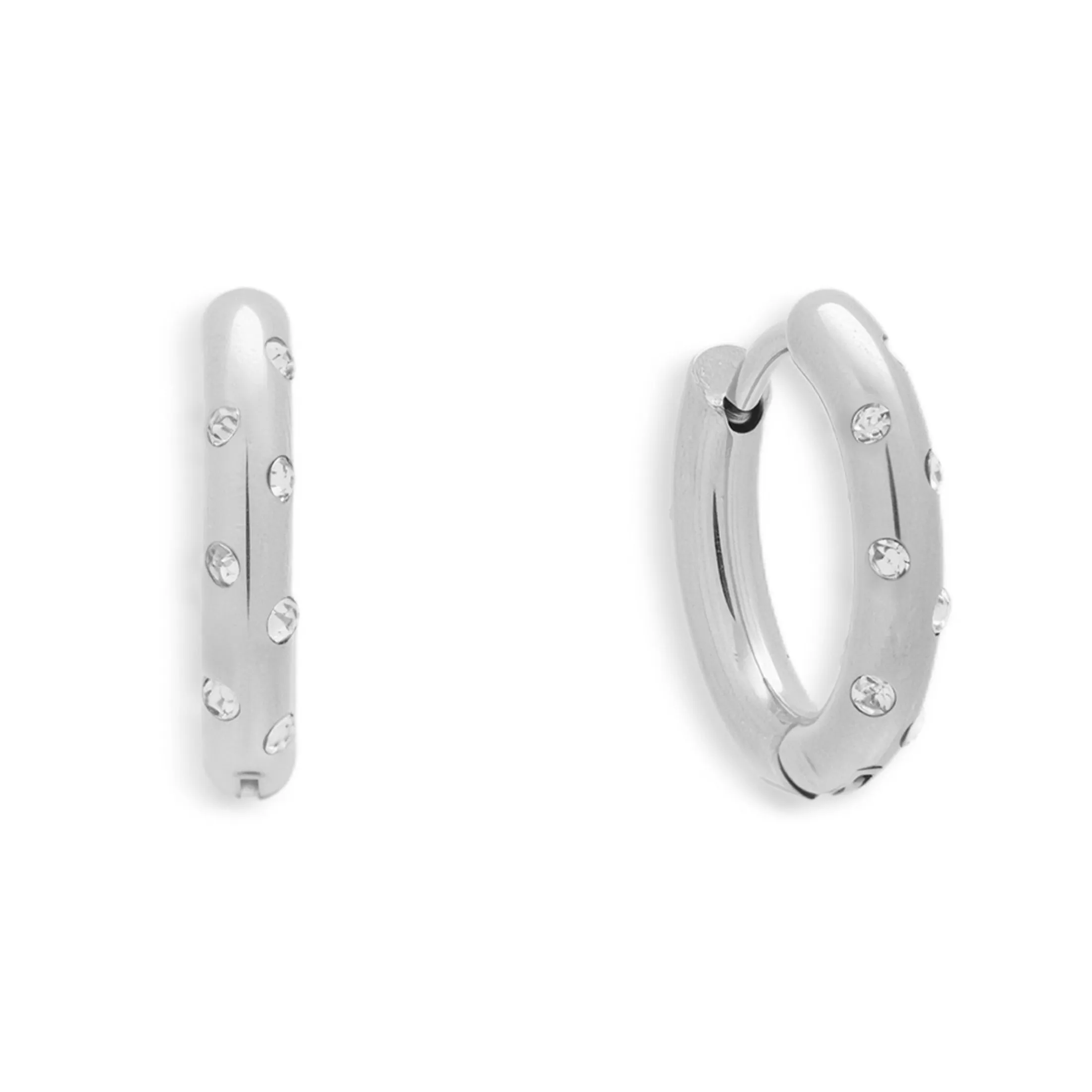 Crystal Dot Hoop Earrings sold by Evry Jewels product image thumbnail 5