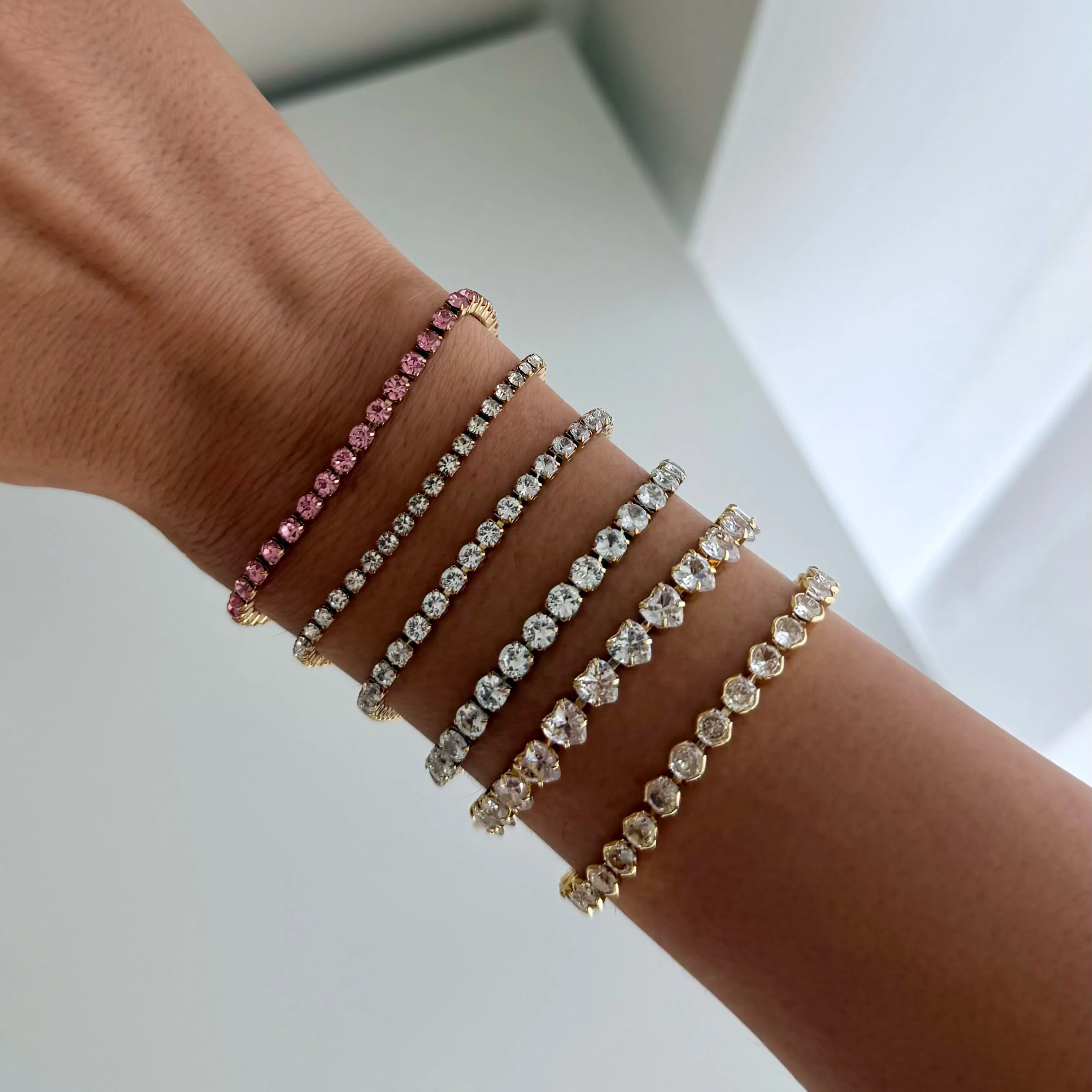 Champagne Queen Tennis Bracelet sold by Evry Jewels product image thumbnail 3