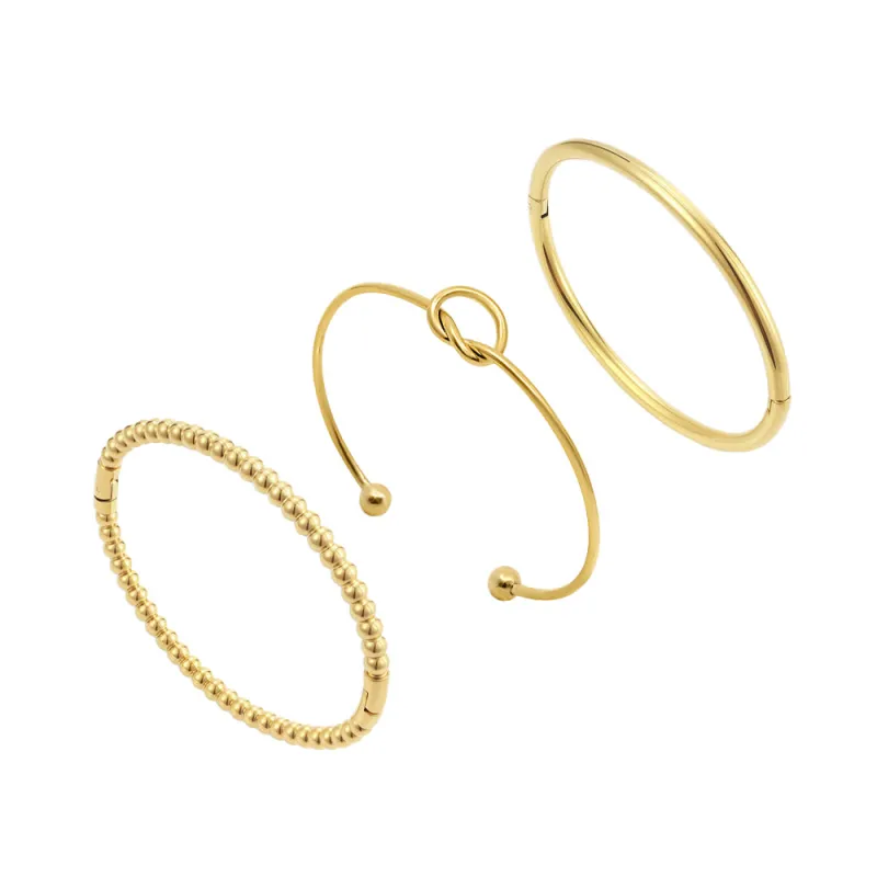 Charmed Bangle Bundle: 3 Piece Bangle sold by Evry Jewels