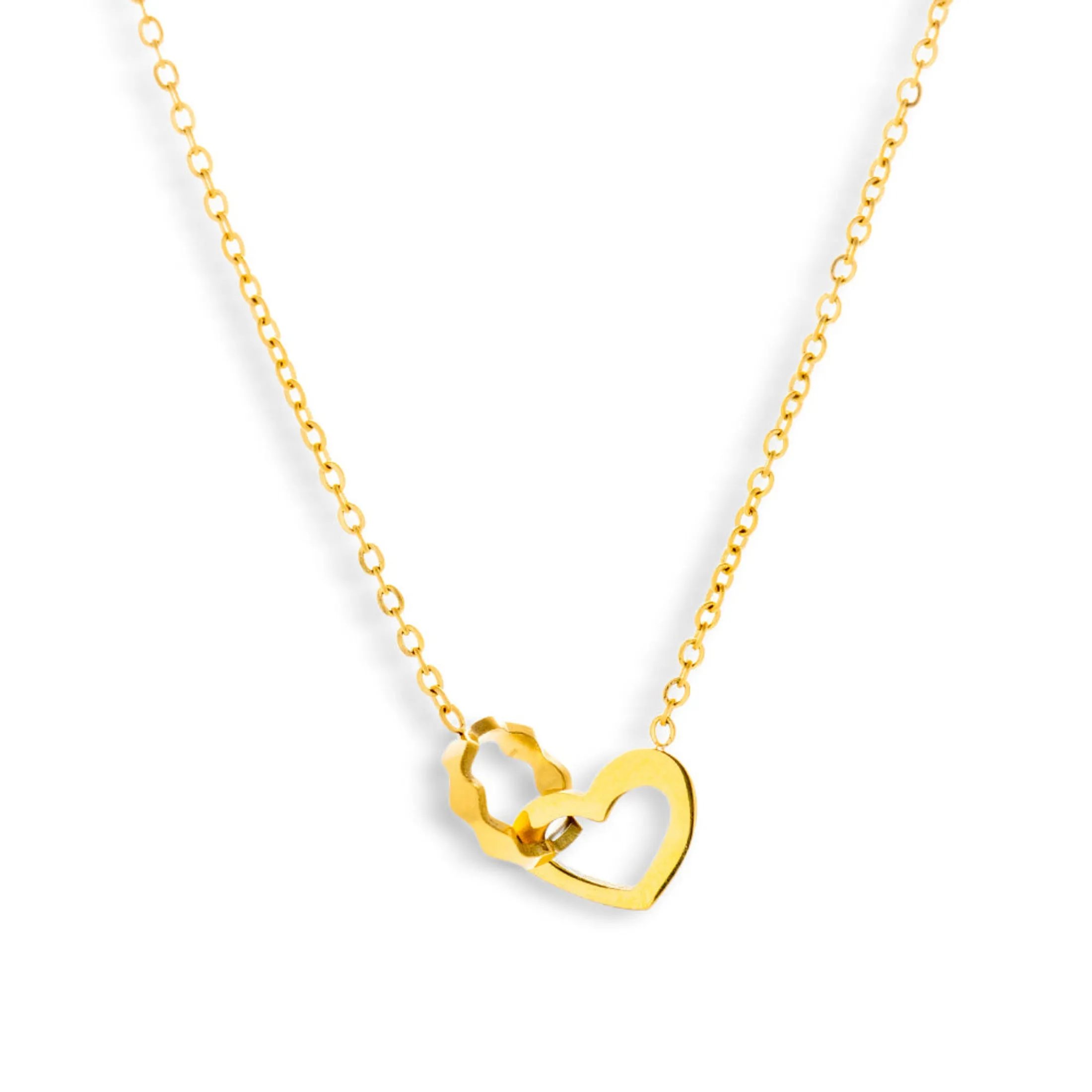 Linked Heart Necklace sold by Evry Jewels product image thumbnail 4