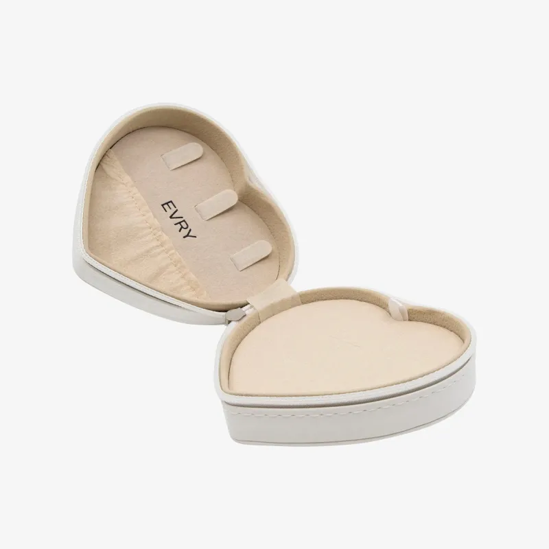 Heart-Shaped Travel Jewelry Case sold by Evry Jewels