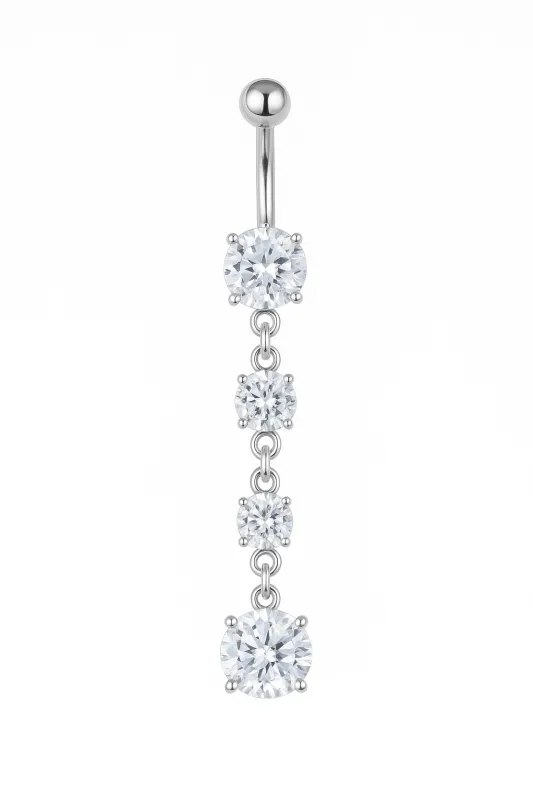 Twinkle Drop Belly Ring made by Lina