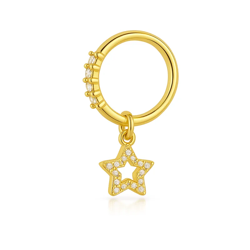 Shine Star Nose Ring sold by Evry Jewels