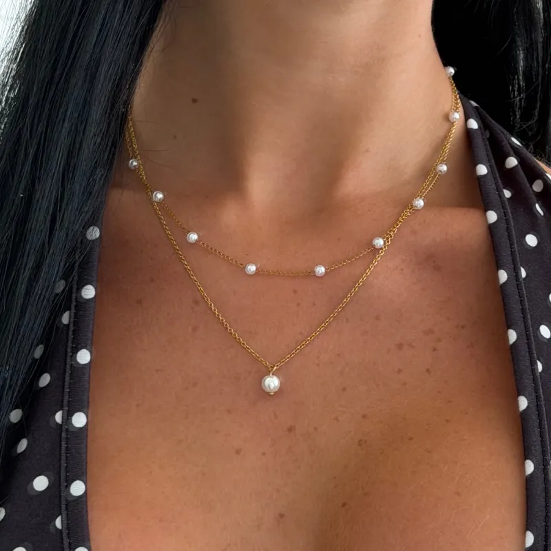 Celestial Pearl Necklace sold by Evry Jewels