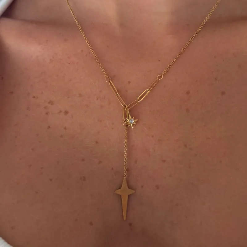 Lyra Lariat Necklace made by Evry Jewels