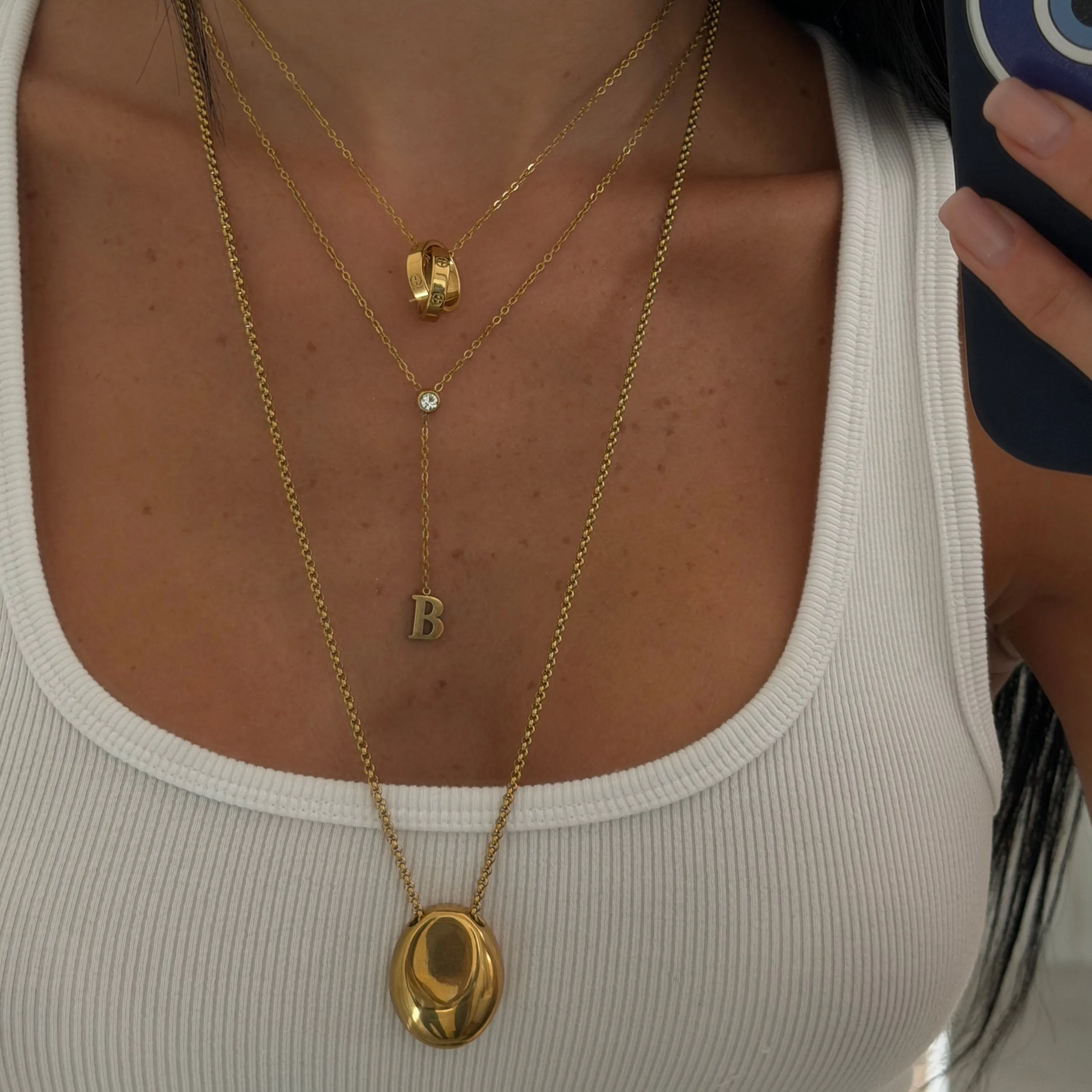 Linked Bestie Necklace sold by Evry Jewels product image thumbnail 3