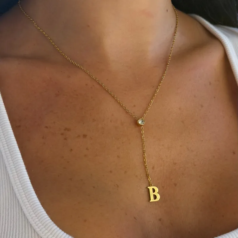 Love Letter Lariat Necklace made by Evry Jewels