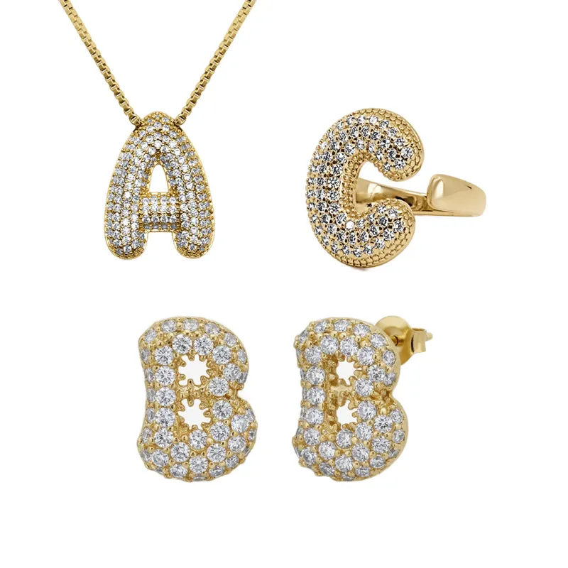 Adore Me Earring, Ring & Necklace 3 Piece Bundle made by Evry Jewels