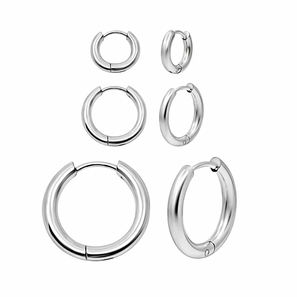 Cutie Thin Hoop Earrings sold by Evry Jewels product image thumbnail 2