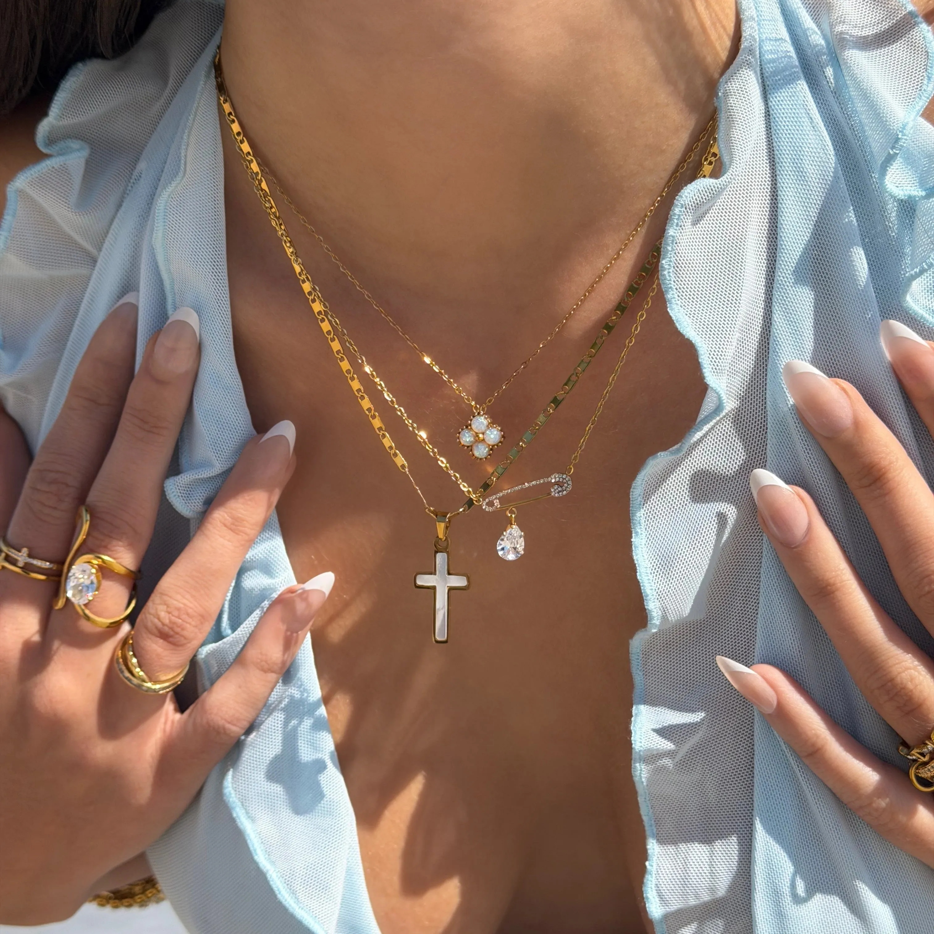 Opal Blossom Necklace sold by Evry Jewels