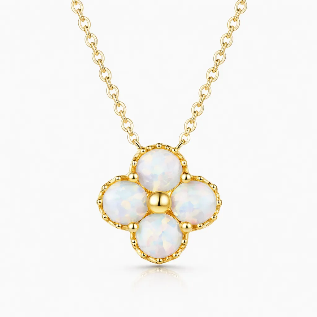 Opal Blossom Necklace sold by Evry Jewels product image thumbnail 2