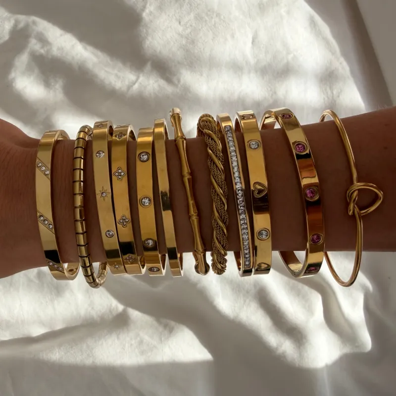 Waterproof Stainless Steel Bangle made by Evry Jewels