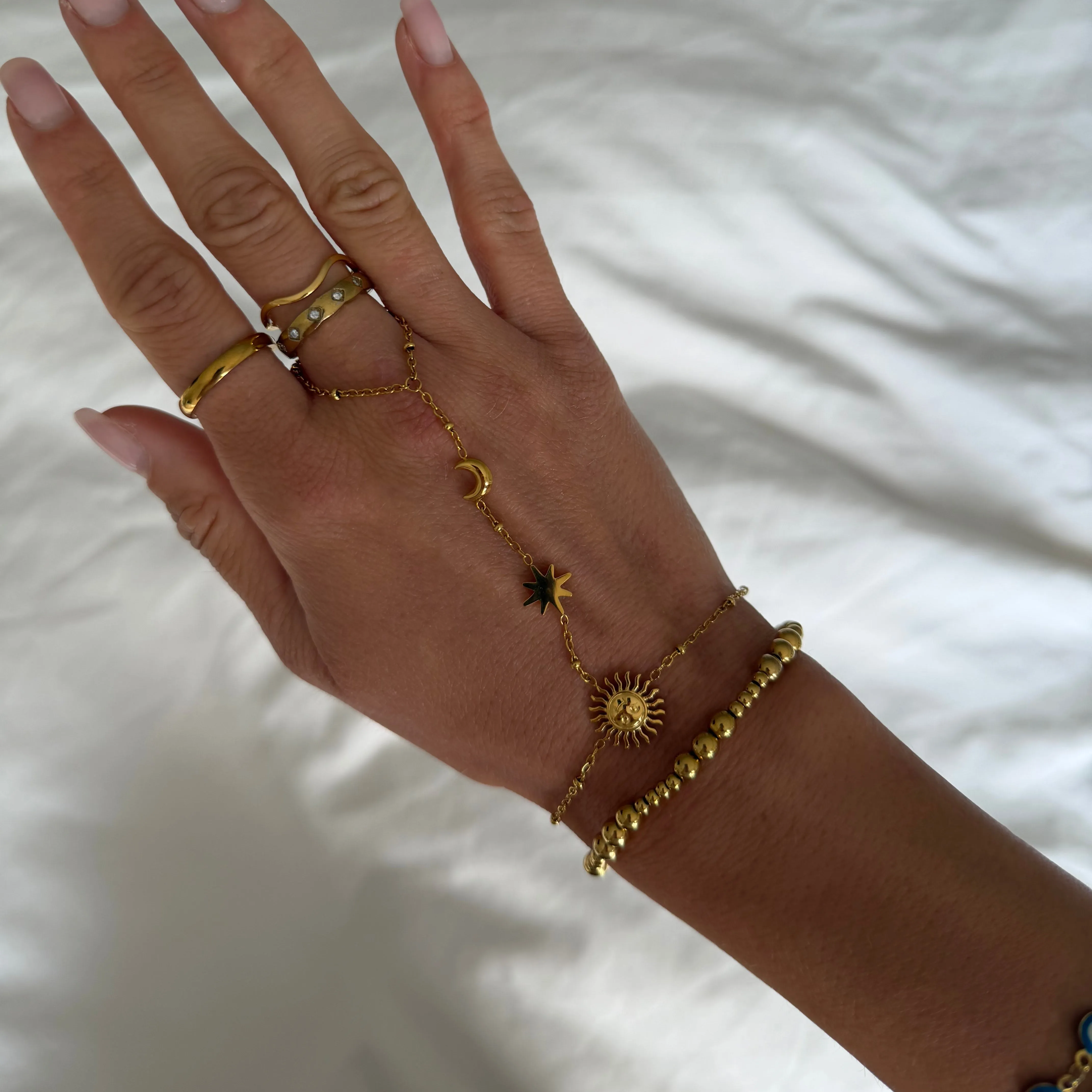 Sunny Daze Hand Chain sold by Evry Jewels