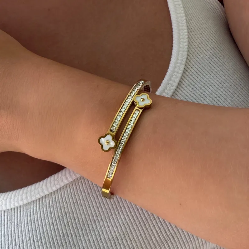 Lucky Row Bangle made by Evry Jewels