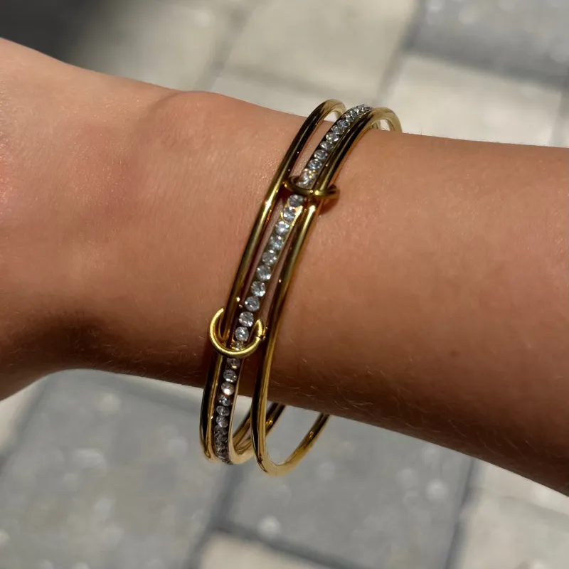 Champagne Stacked Bangle made by Nicole