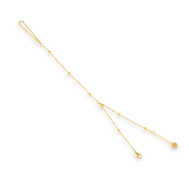 Beaded Hand Chain made by Evry Jewels