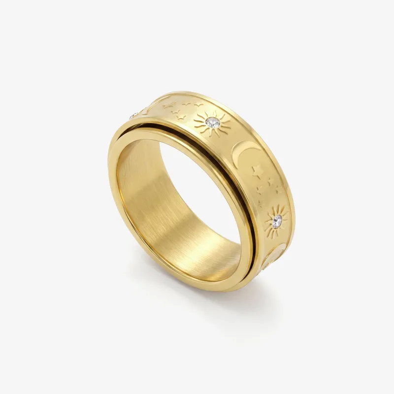Infinite Stars Fidget Ring made by Evry Jewels