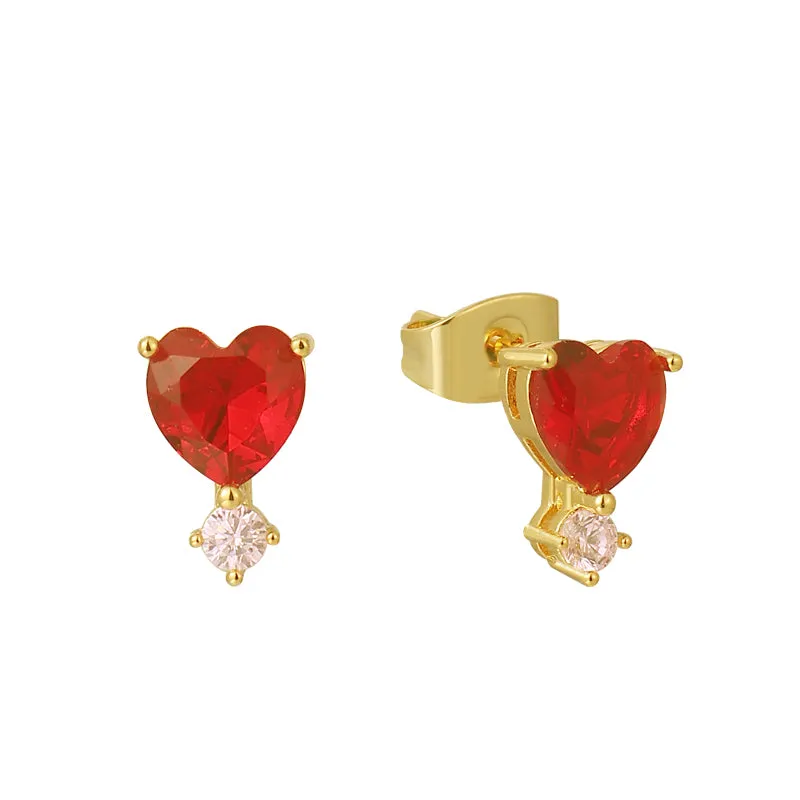 Candy Heart Studs sold by Evry Jewels