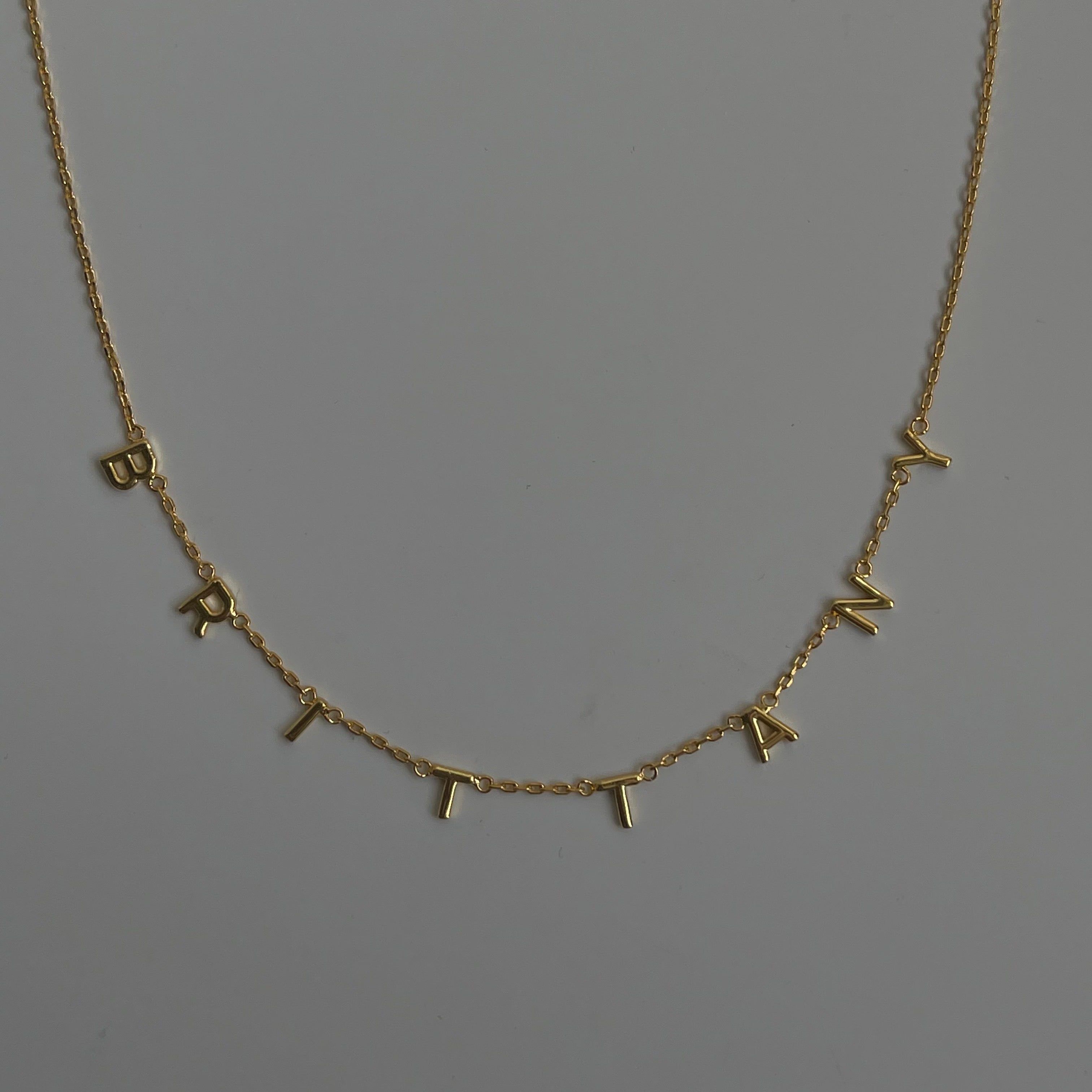 Custom/Personalized Block Initial Necklace sold by Evry Jewels product image thumbnail 3