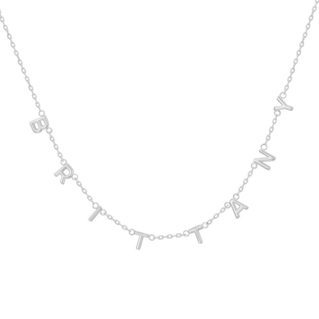 Custom/Personalized Block Initial Necklace sold by Evry Jewels product image thumbnail 7