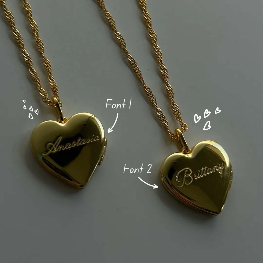 Custom/Personalized Heart Locket Necklace sold by Evry Jewels product image thumbnail 4
