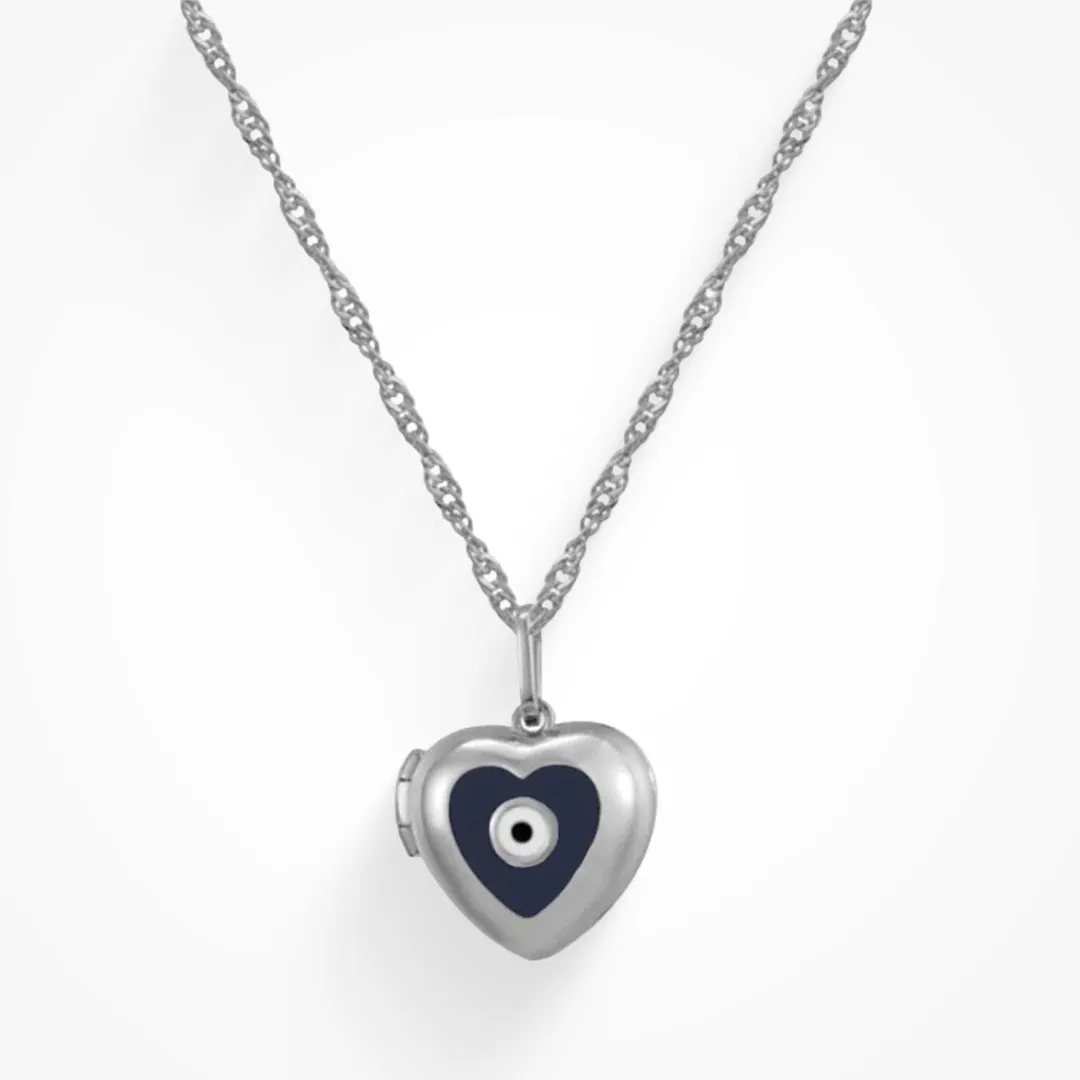 Evil Eye Locket Necklace sold by Evry Jewels product image thumbnail 5