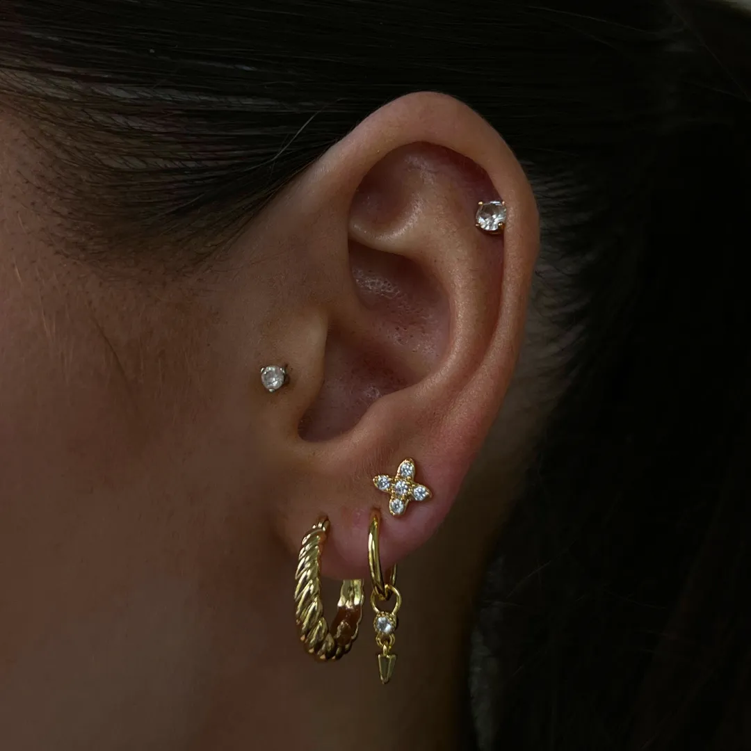 Tiny Hoops sold by Evry Jewels product image thumbnail 2