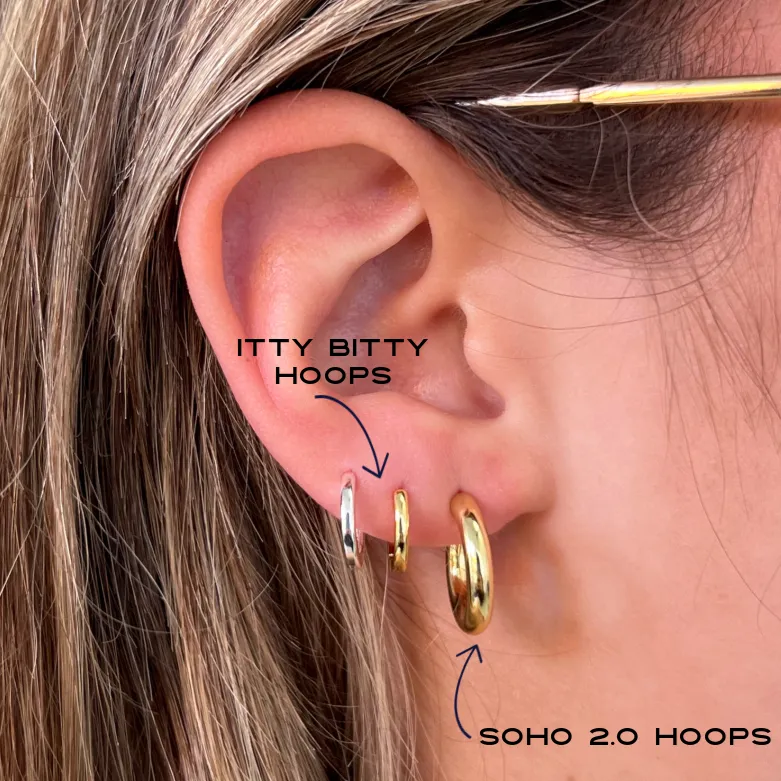 Itty Bitty Hoops sold by Evry Jewels product image thumbnail 5