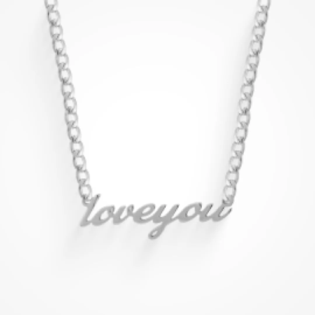 Love You Necklace sold by Evry Jewels product image thumbnail 5