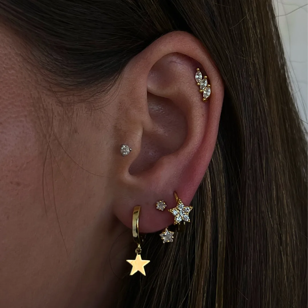 Shining Star Earrings sold by Evry Jewels product image thumbnail 2