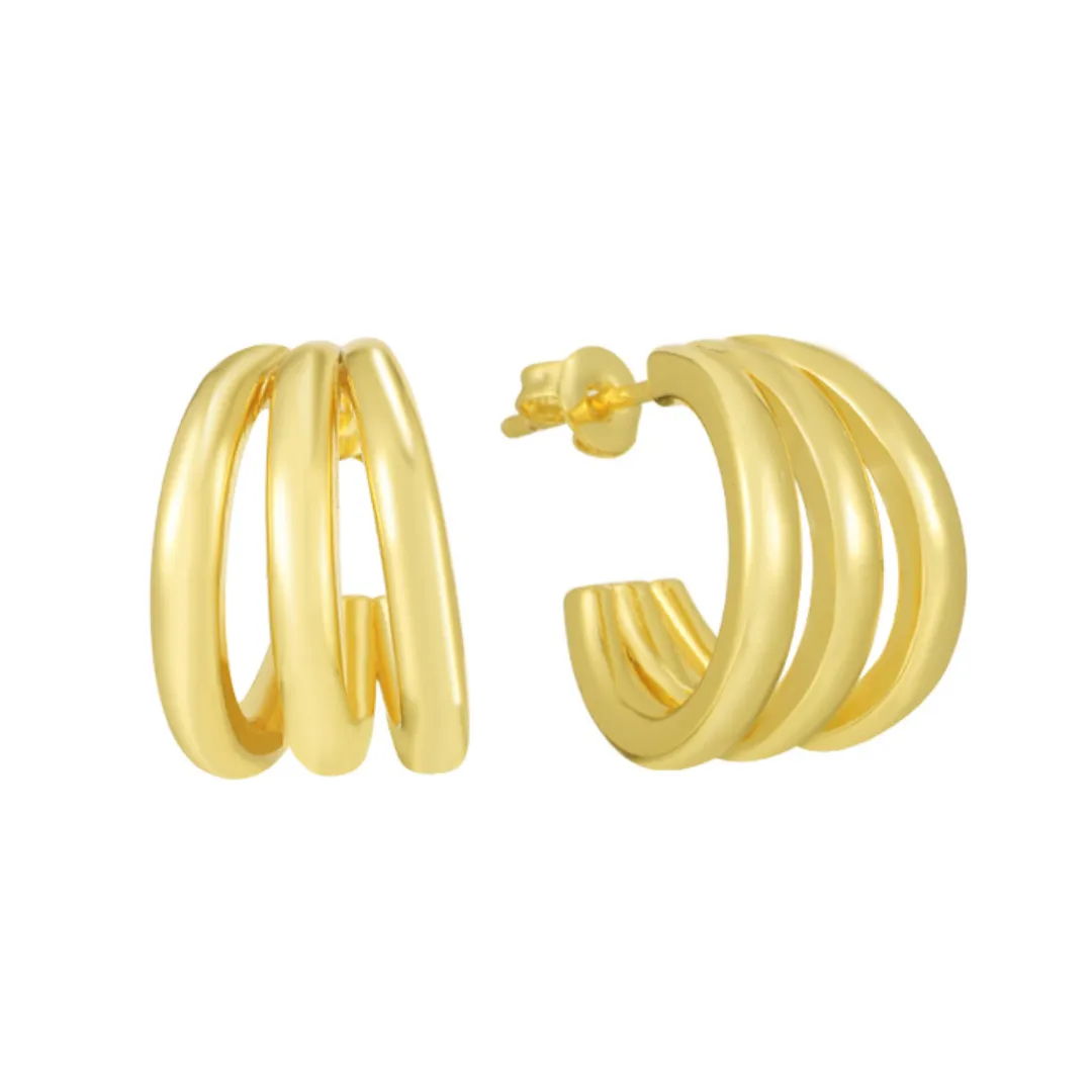 Triple The Fun Earrings sold by Evry Jewels