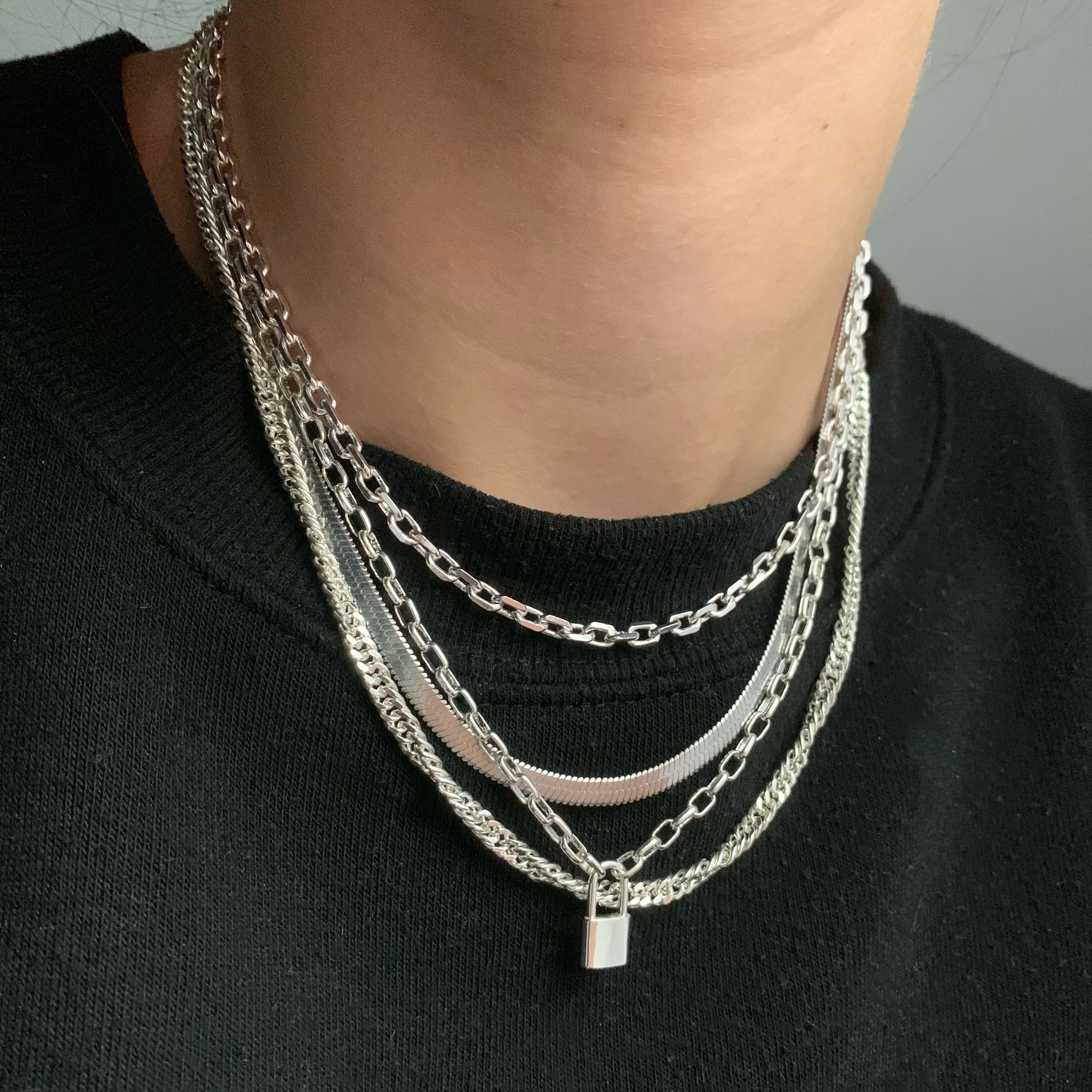 Keep Me Lock Necklace sold by Evry Jewels product image thumbnail 2