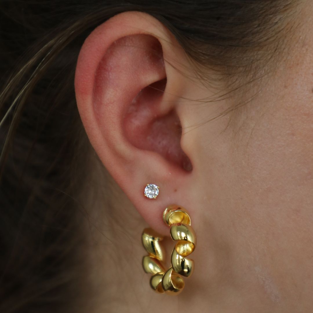 Curly Hoops sold by Evry Jewels product image thumbnail 2