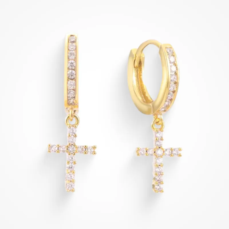 Don't Cross Me Earrings sold by Evry Jewels