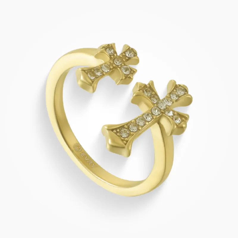 Double Cross Me Ring sold by Evry Jewels