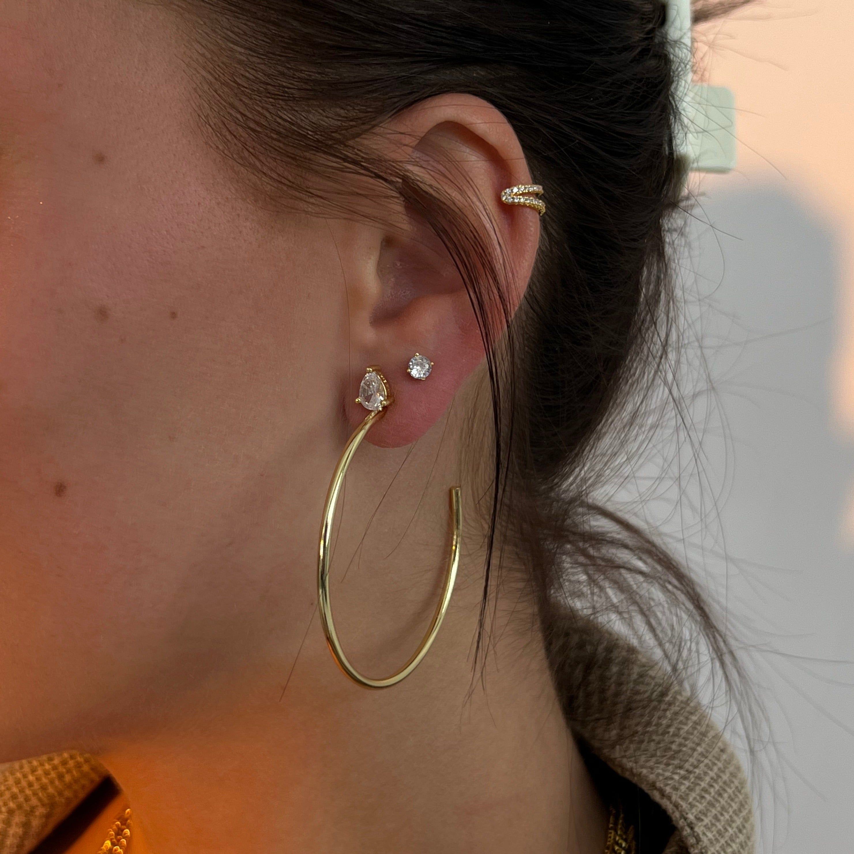 Bigger The Hoop Earrings sold by Evry Jewels product image thumbnail 3