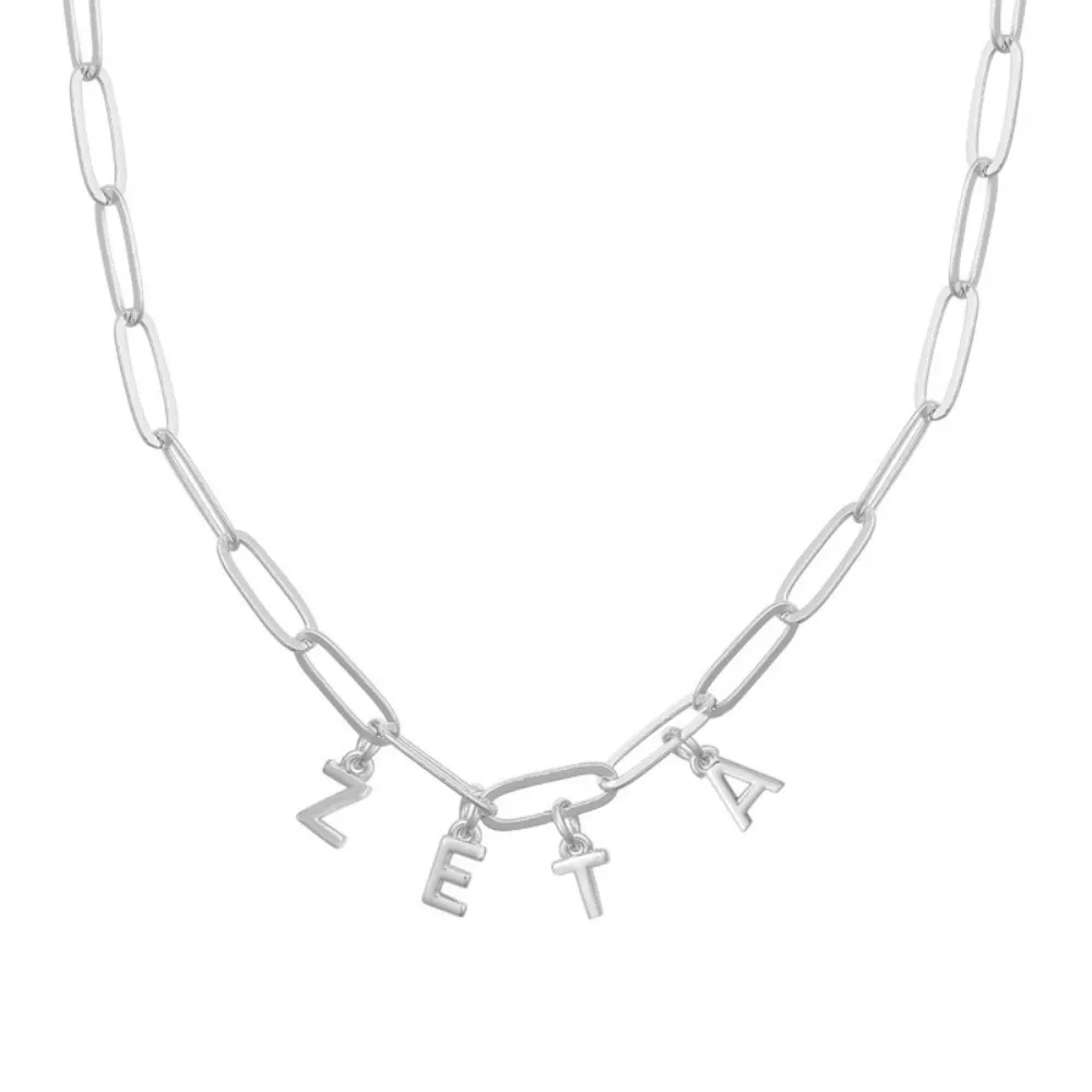 Sorority Custom/Personalized Link Letter Necklace sold by Evry Jewels product image thumbnail 2