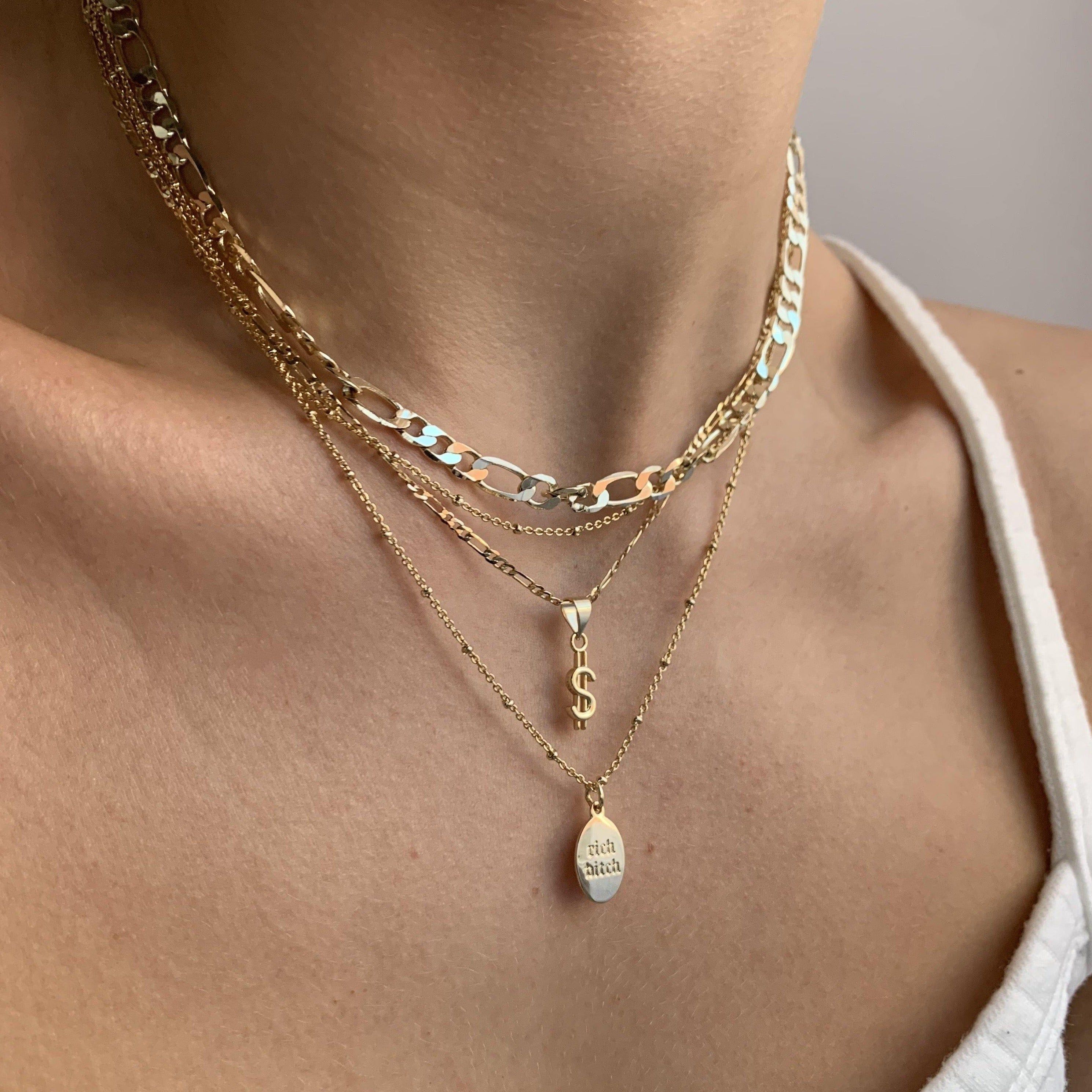 Rich B Layered Necklaces sold by Evry Jewels product image thumbnail 3