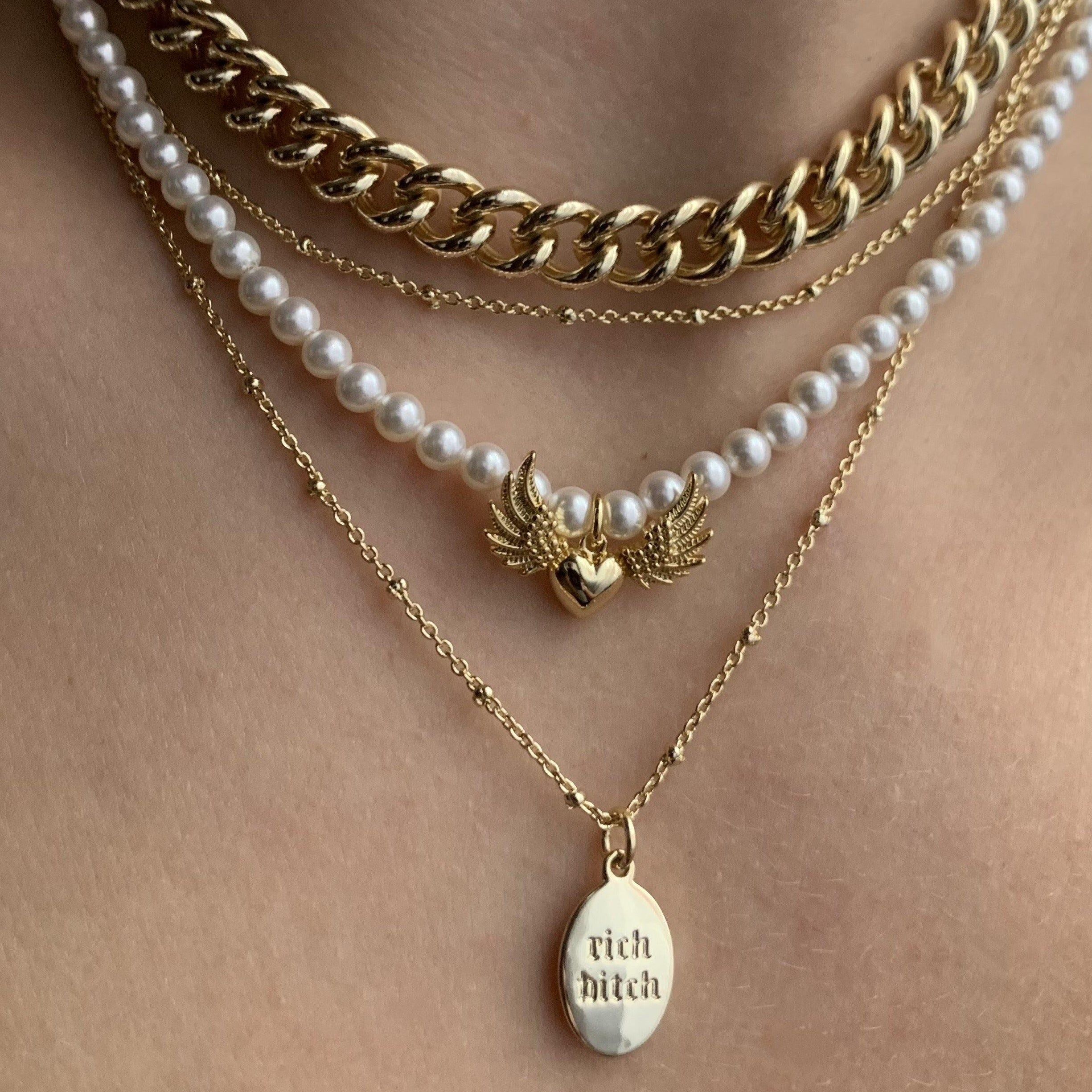 Rich B Layered Necklaces sold by Evry Jewels product image thumbnail 2