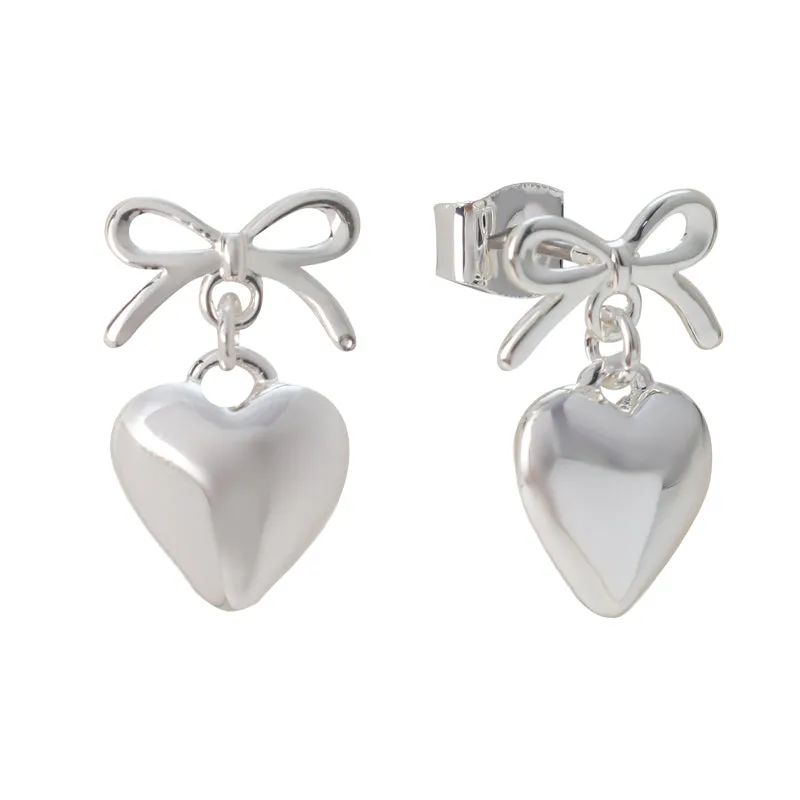 Cute Heart Earrings sold by Evry Jewels product image thumbnail 3