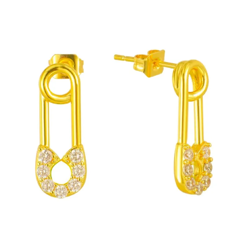Pin It Earrings sold by Evry Jewels