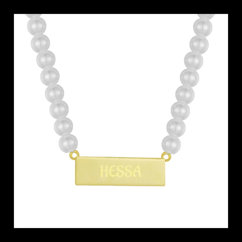 Custom/Personalized Pearl Necklace sold by Evry Jewels