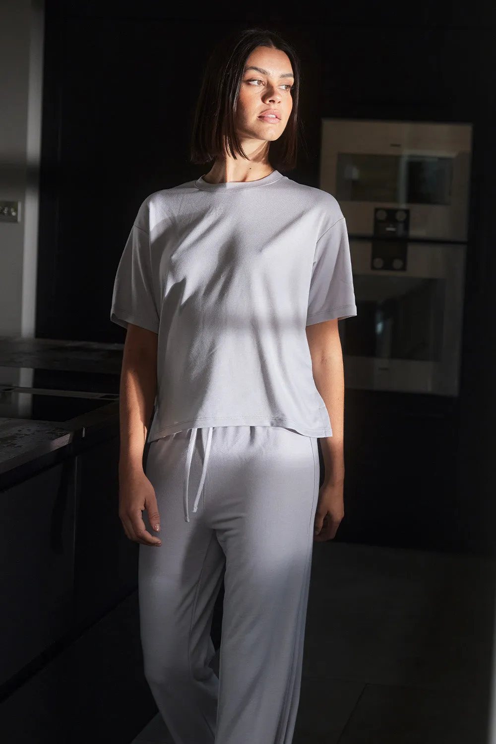 Soft Touch Wide Leg Lounge Set - Grey sold by LOVALL