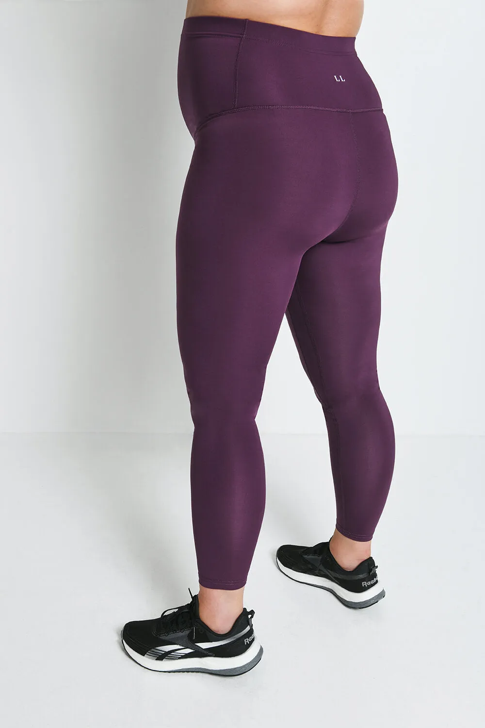 Maternity Focus 7/8 Sports Leggings - Mulberry Plum sold by LOVALL product image thumbnail 3