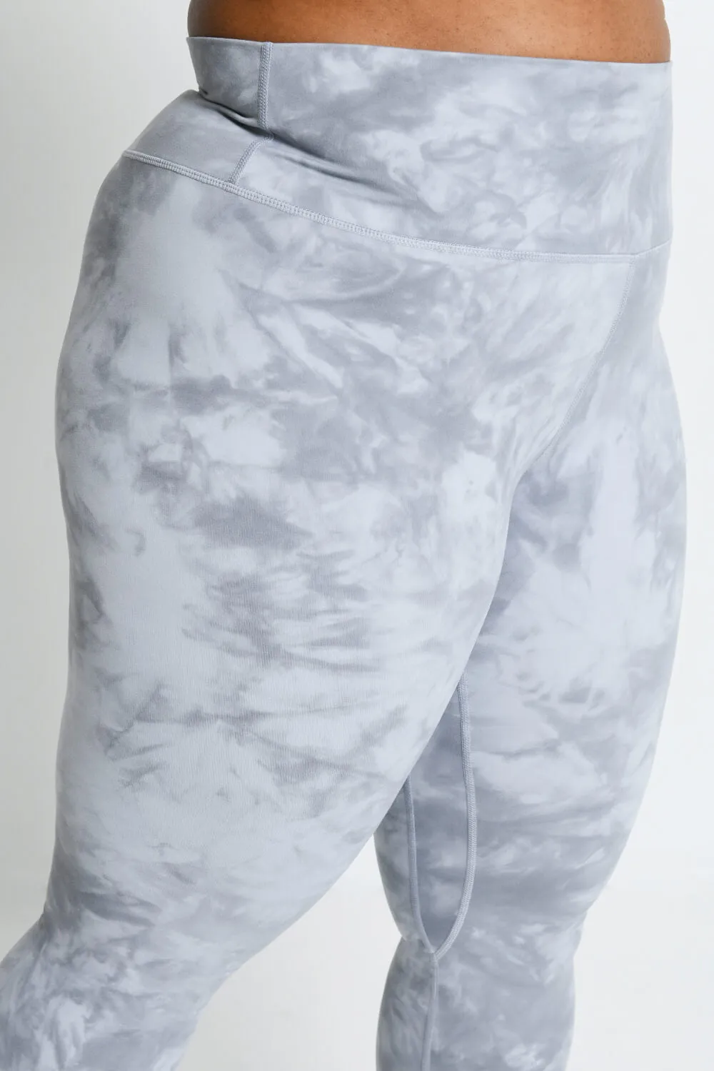 Curve Revitalise 7/8 High Waisted Leggings - Sky Grey Tie Dye sold by LOVALL product image thumbnail 4