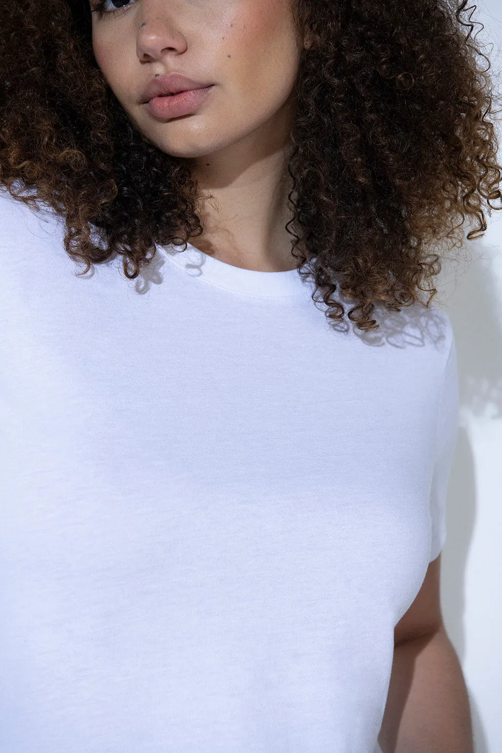 Curve Everyday T-shirt - White sold by LOVALL product image thumbnail 4