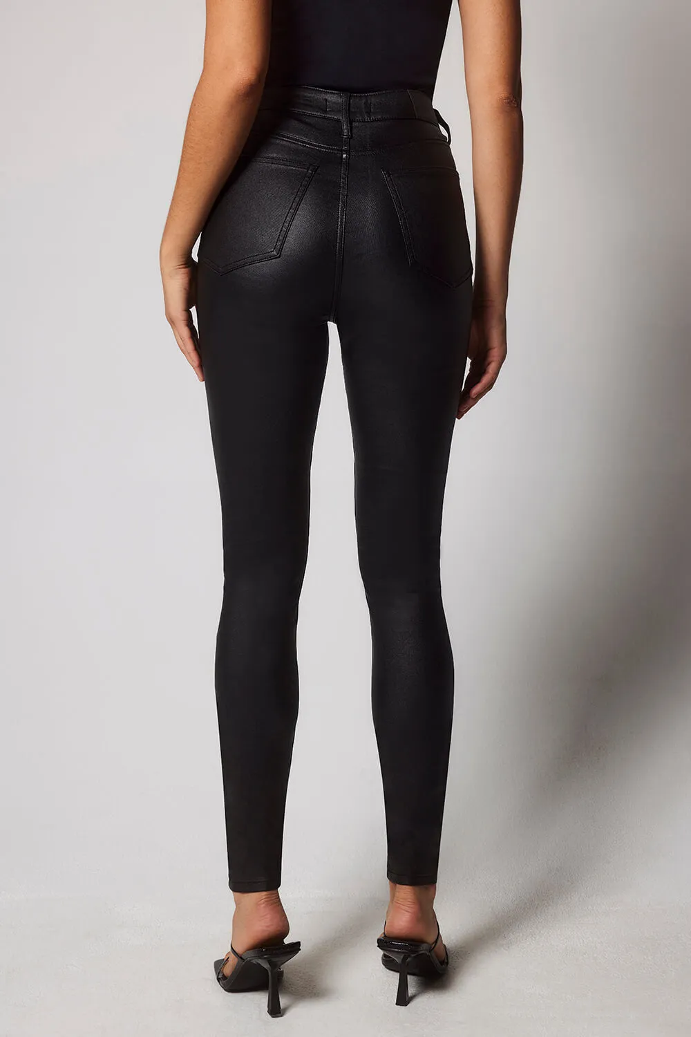 Coated Jeans - Black sold by LOVALL product image thumbnail 4