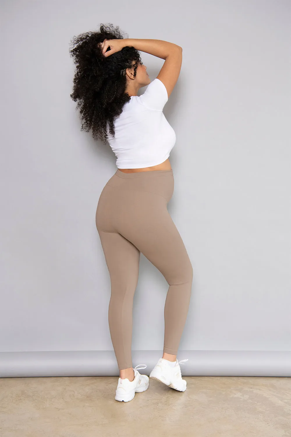 Maternity Winter Everyday Leggings - Stone sold by LOVALL product image thumbnail 2