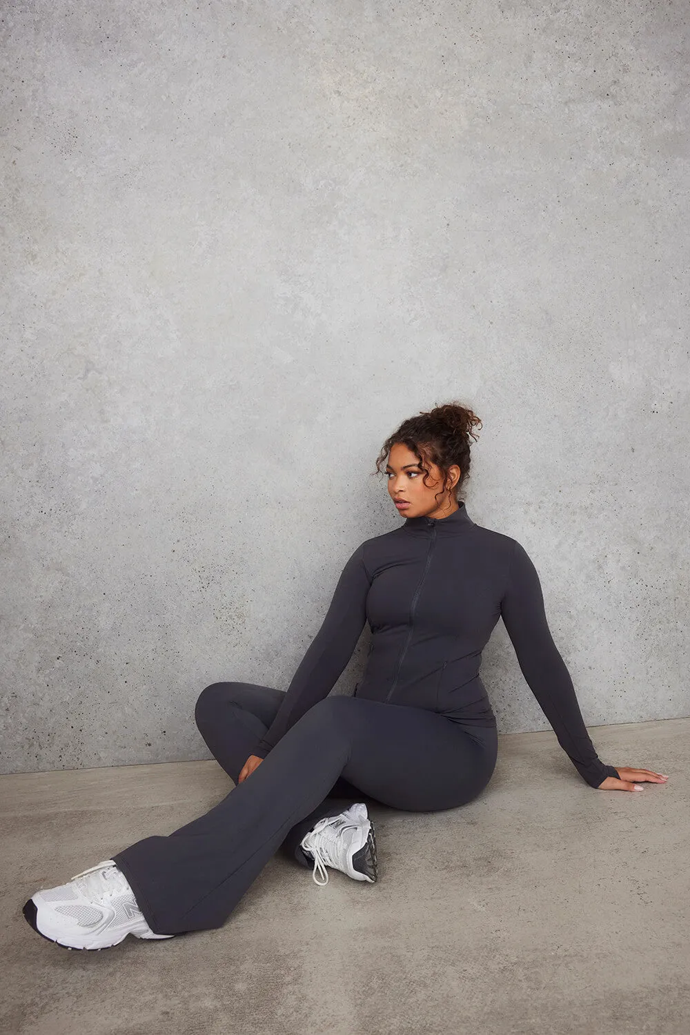 Curve Empower Flare Leggings - Graphite sold by LOVALL product image thumbnail 4